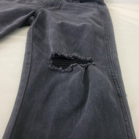 Cello Jeans Juniors 5 Black High Rise Womens Skinny Leg Distressed Denim 28x26.5 - Picture 10 of 16